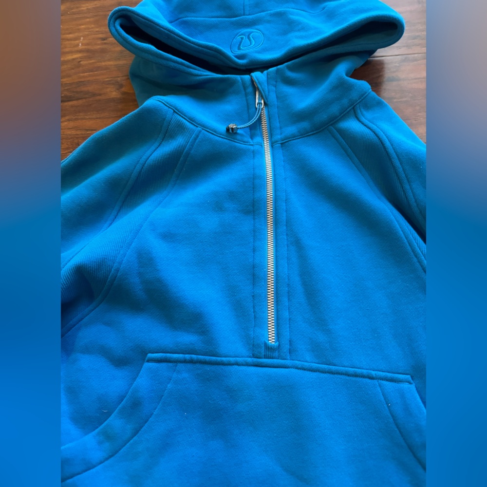 Lululemon Cropped Half Zip Scuba Jacket Poolside XS/S - Picture 5 of 6